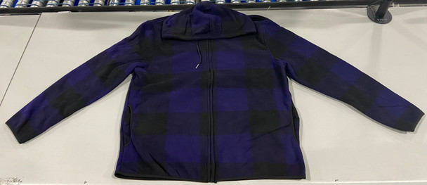 J-8001 J.COME SWEATER WITH FULL ZIP PURPLE SIZE X-LARGE New