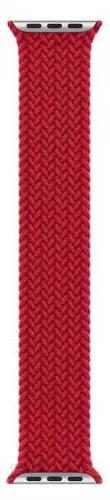 APPLE WATCH BRAIDED SOLO LOOP BAND STRAP 45MM ML6W3AM/A - SIZE 7 - RED