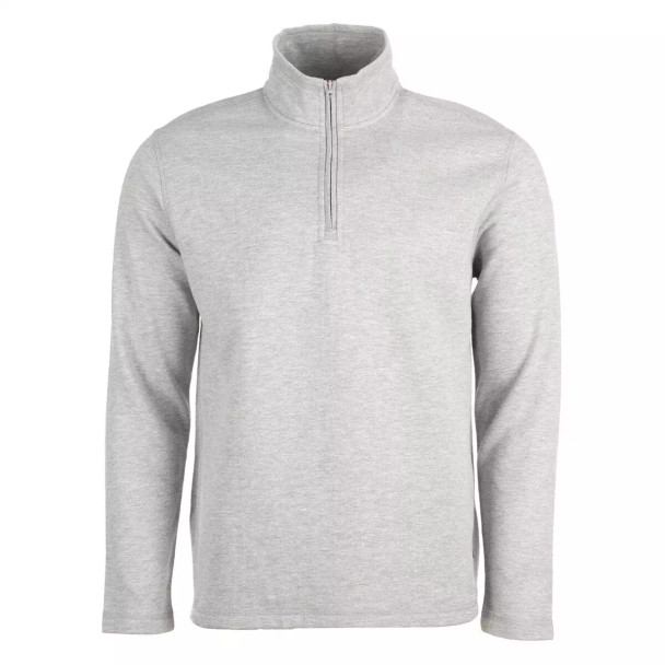 EDDIE BAUER MEN'S 1/4 ZIP - SIZE: MEN L - GRAY HEATHER New
