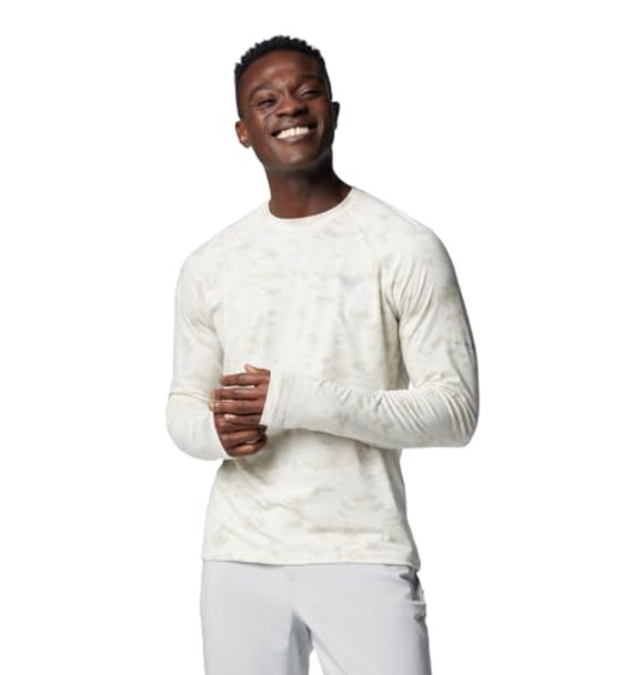 MEN'S COLUMBIA PFG UNCHARTED LONG SLEEVE T-SHIRT 2XLARGE STONE UNCHARTED WATERS New