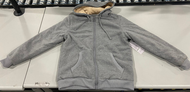 FJ23001 CENTRO SWEATER WITH FULL ZIP GRAY SIZE MEDIUM New