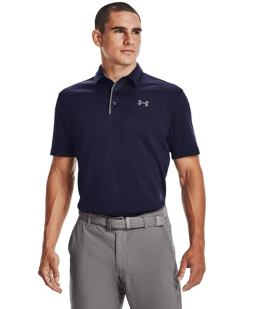 1290140 Under Armour Men's Tech Golf Polo Navy/Graphite M New