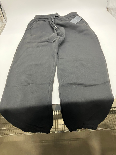 BELLO WOMEN'S DRAWSTRING STRETCHY POCKETED SWEATPANTS - SIZE: WOMEN S/M - BLACK New
