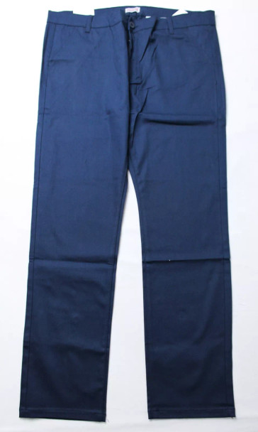 BASTION TRAIL MEN'S CHINO 4 WAY STRETCH PANTS SLIM FIT - SIZE: MEN 38X31 - NAVY New