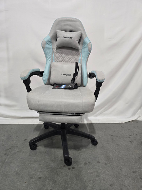 DARKECHO GAMING CHAIR FABRIC POCKET SPRING CUSHION - GRAY/BLUE