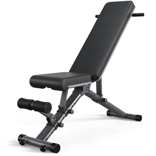 BARWING 90° Adjustable Weight Bench Workout Bench, 1000 LB Heavy Duty