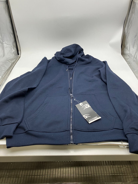J.COME FULL ZIP SWEATER JACKET - SIZE: MEN L - NAVY New