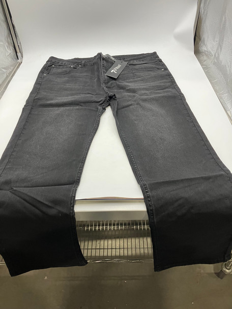 7GROOVE 7 GROOVE MEN'S JEANS STRAIGHT DENIM SIZE MEN 40/32 - BLACKWASHED New