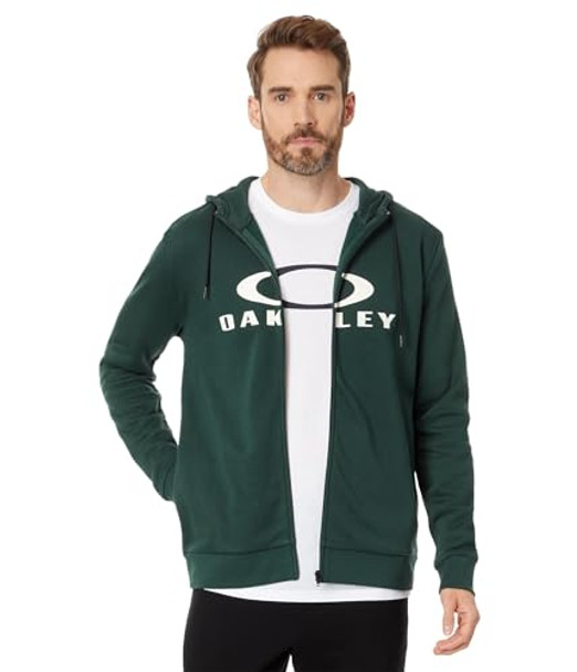 F0A402598 OAKLEY MEN BARK FULL ZIP HOODIE 2.0 SIZE MEN XL HUNTER GREEN New