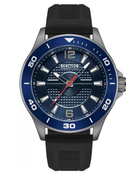 KENNETH COLE REACTION ANALOG WATCH KRWGM9007102 - FOR MEN - BLACK/BLUE