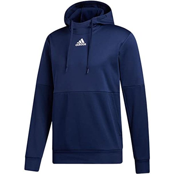 adidas Mens Team Issue Pull Over Hoodie Sweatshirt White Navy XXL