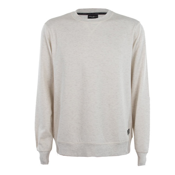 EDDIE BAUER MEN'S CREWNECK SWEATSHIRT - SIZE: MEN XL - OATMEAL HEATHER New