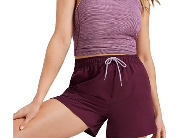 ALLBIRDS WOMEN'S NATURAL RUN SHORT MEDIUM - AUBERGINE