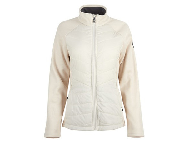 SPYDER WOMEN'S NOVA FULL ZIP HYBRID JACKET - SIZE: WOMEN L - MOONBEAM New