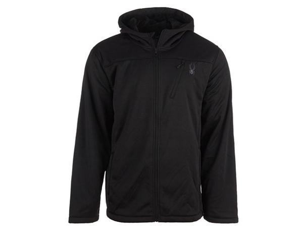 SPYDER MEN'S FORCE FULL ZIP JACKET SPFGM123 BLACK SIZE: SMALL New