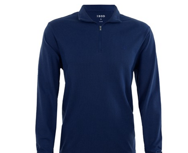 IZOD MEN'S POPCORN JACQUARD - SIZE: MEN XL - MEDIEVAL BLUE New
