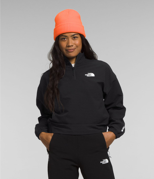THE NORTH FACE WOMEN’S TEKWARE™ GRID ¼-ZIP - SIZE: WOMEN S - BLACK New
