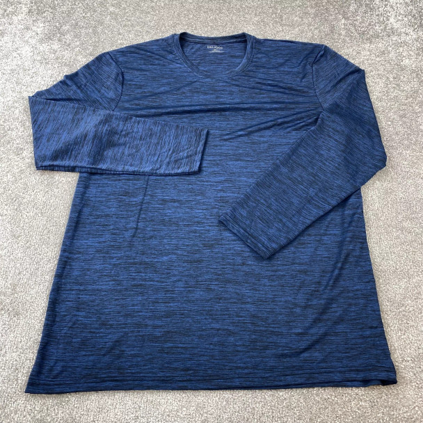 GALAXY BY HARVIC PULLOVER HEATHER KNIT SHIRT MEN'S - SIZE: MEN S - ROYAL BLUE New