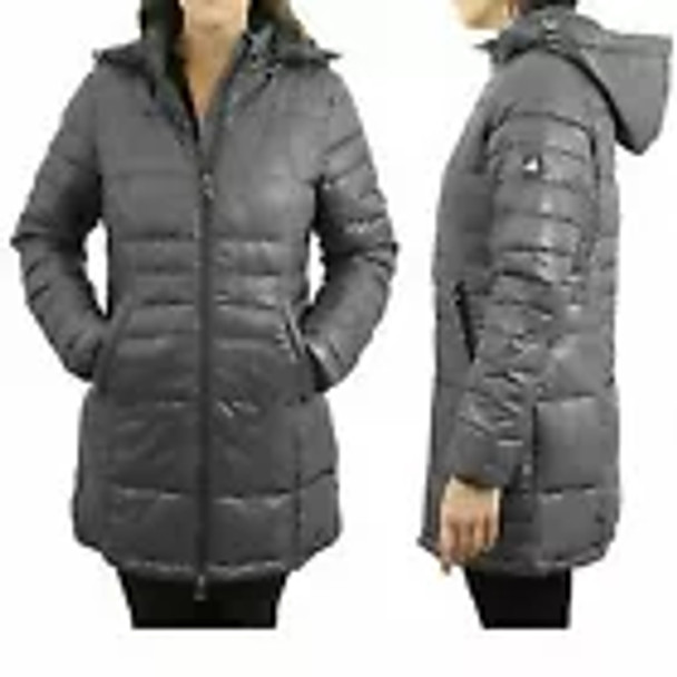 GALAXY BY HARVIC SPIRE BY GALAXY NIPPY SILHOUETTE JACKETS WOMEN L - GUN METAL New