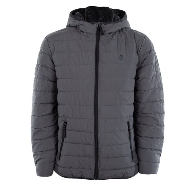 IZOD MEN'S PACKABLE PUFFER JACKET IZ293X - SIZE: MEN L - IRON GATE New