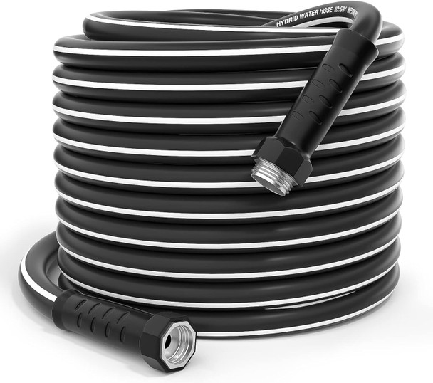 GREENER HEAVY DUTY 50FT HYBRID GARDEN HOSE DIAMETER 5/8’’ INNER - BLACK