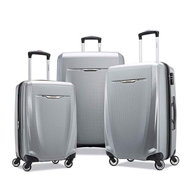 SAMSONITE WINFIELD 3 DLX HARDSIDE LUGGAGE WITH SPINNERS, 3-PIECE SET - SILVER SAMSONITE WINFIELD 3 DLX HARDSIDE LUGGAGE WITH SPINNERS, 3-PIECE SET - SILVER