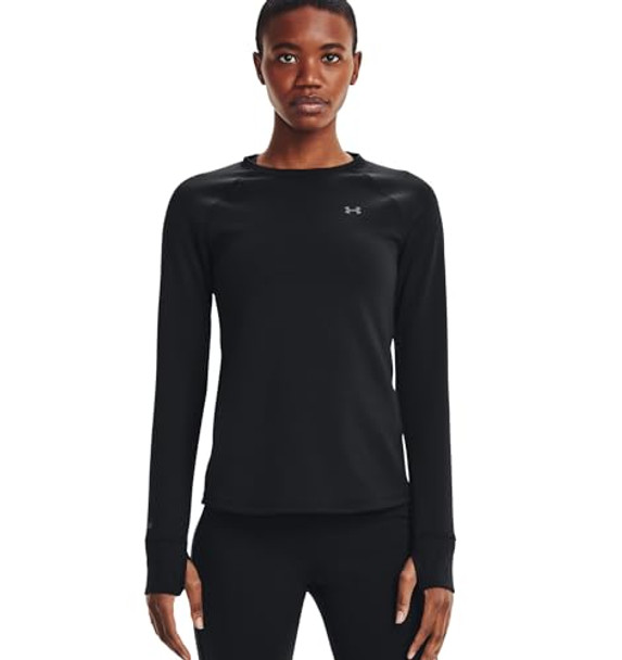 UNDER ARMOUR WOMEN'S BASE 4.0 CREW - SIZE: WOMEN S - BLACK New