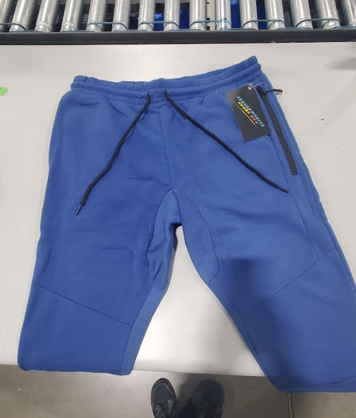 LOGAN AND MARTIN SPORT NYC JOGGER SWEATPANTS - SIZE 2XL - BLUE HEATHER New