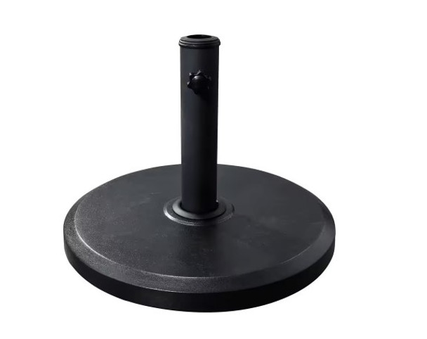 ASTELLA 35 LBS. RESIN AND CONCRETE MARKET PATIO UMBRELLA BASE - BLACK