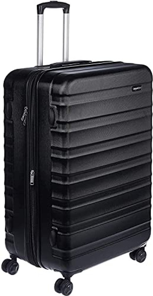 AMAZON BASICS HARDSIDE SPINNER LUGGAGE BUILT-IN TSA LOCK 30" CARRY-ON - BLACK