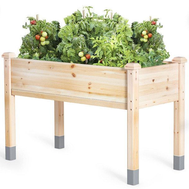 MIXC WOODEN RAISED GARDEN BED WITH LEGS, 48”L X 24”W, ELEVATED REINFORCED - WOOD