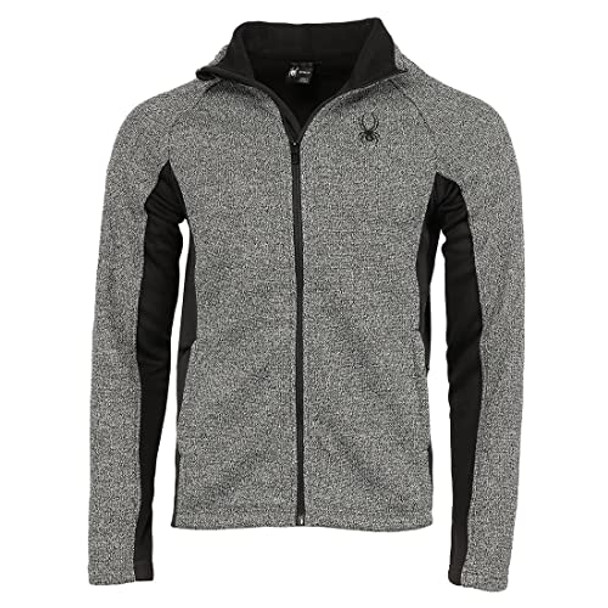 SPYDER SPYDER MEN'S CONSTANT FULL ZIP JACKET CHARCOAL HEATHER - SIZE: M New