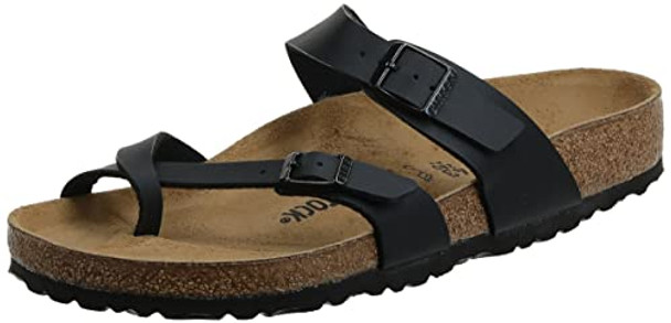 0071791 BIRKENSTOCK MAYARI UNISEX SANDALS BLACK SIZE MEN 7 WOMEN 9 New
