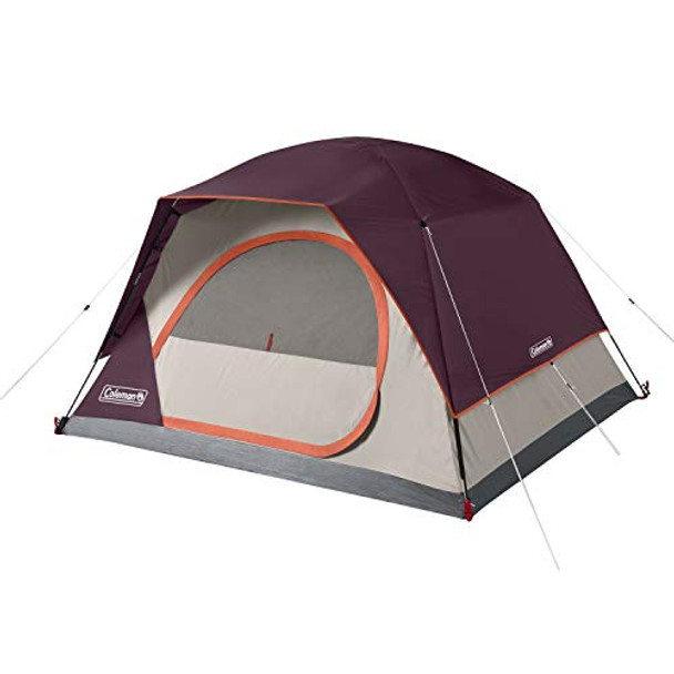 COLEMAN SKYDOME TENT WITH 5 MINUTE SETUP 4 PERSON RAINFLY 2154684 - BLACKBERRY COLEMAN SKYDOME TENT WITH 5 MINUTE SETUP 4 PERSON RAINFLY 2154684 - BLACKBERRY