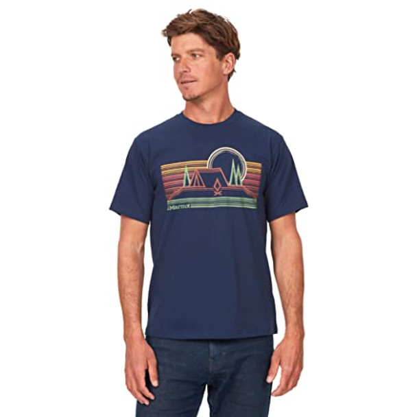 M14181 Marmot Men's Graphic Cotton Tee Arctic Navy Size S New