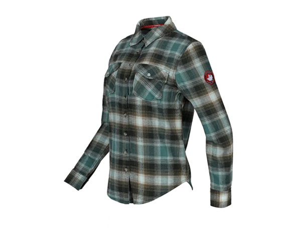 CANADA WEATHER GEAR WOMEN'S VINTAGE PLAID - SIZE: WOMEN M - GREEN/TEAL New