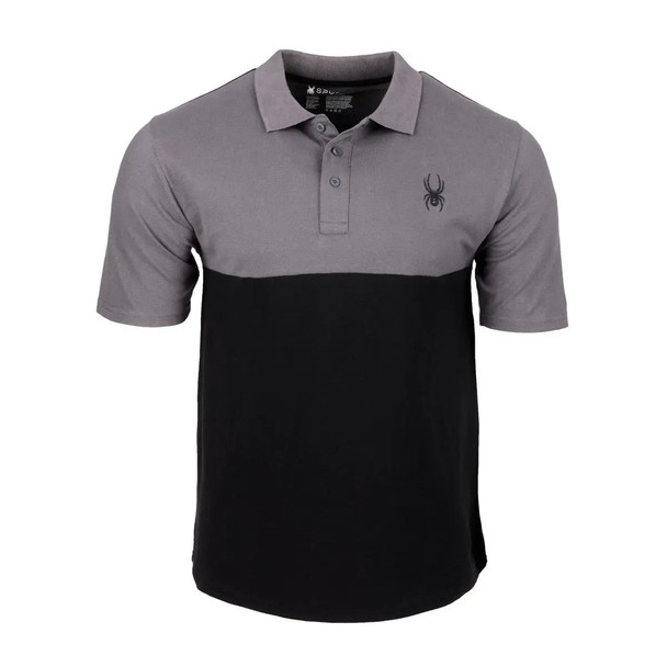 SPYDER MEN'S COLORBLOCK POLO - SIZE: MEN M - POLAR New