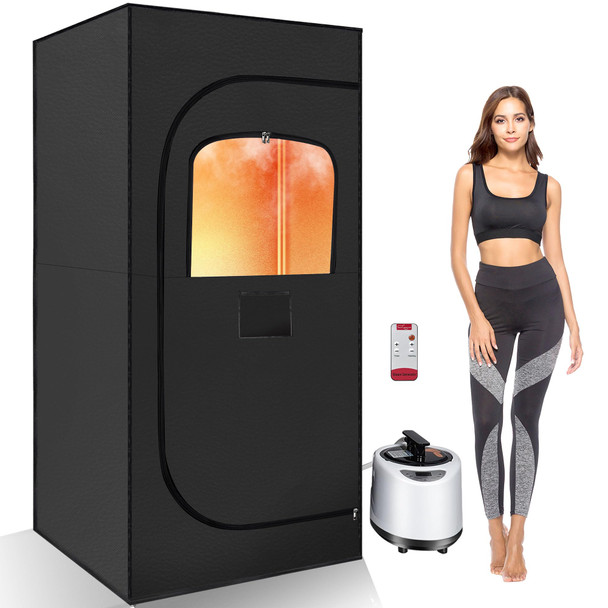 KIGUEE SAUNA, SAUNA BOX, PORTABLE SAUNA, HOME SAUNA WITH 2.6L 1000W GENERATOR
