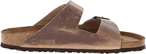 BIRKENSTOCK ARIZONA UNISEX NARROW SANDALS - MEN'S 8N WOMEN'S 10N - TOBACCO BROWN