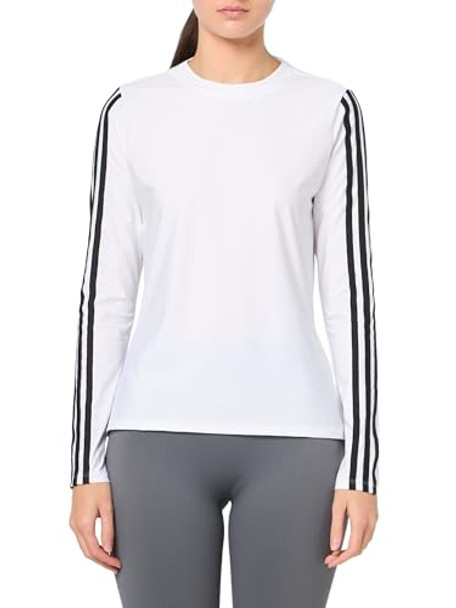 ADIDAS WOMEN'S ULTIMATE365 TWISTKNIT LONG SLEEVE SHIRT - SIZE: WOMEN L - WHITE New