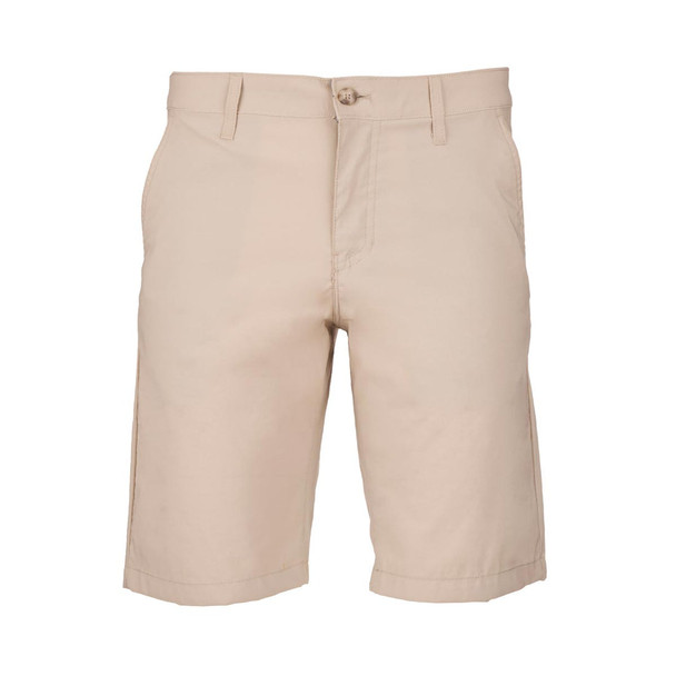 CHAPS MEN'S PERFORMANCE FLAT FRONT SHORTS - SIZE: MEN 34 - DUNE New CHAPS MEN'S PERFORMANCE FLAT FRONT SHORTS - SIZE: MEN 34 - DUNE New