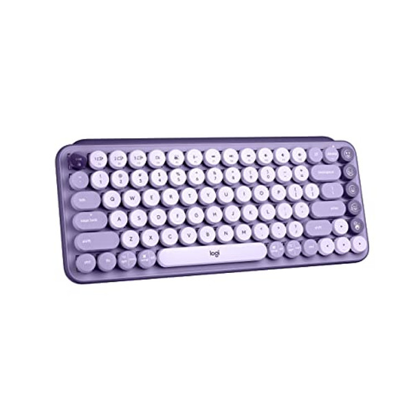 Logitech POP MECHANICAL KEYBOARD WITH CUSTOM EMOJI KEYS, USB, BLUETOOTH COSMOS New