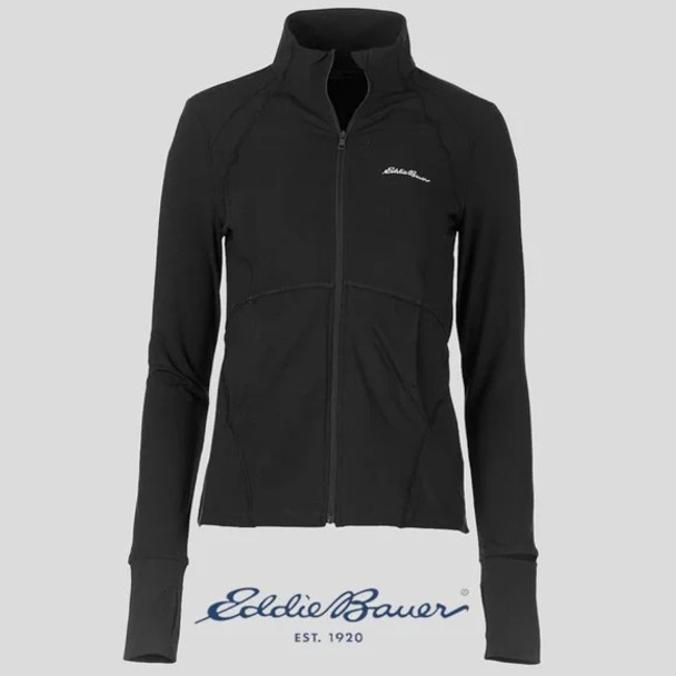 EDDIE BAUER WOMEN'S FULL ZIP JACKET - SIZE XS - BLACK