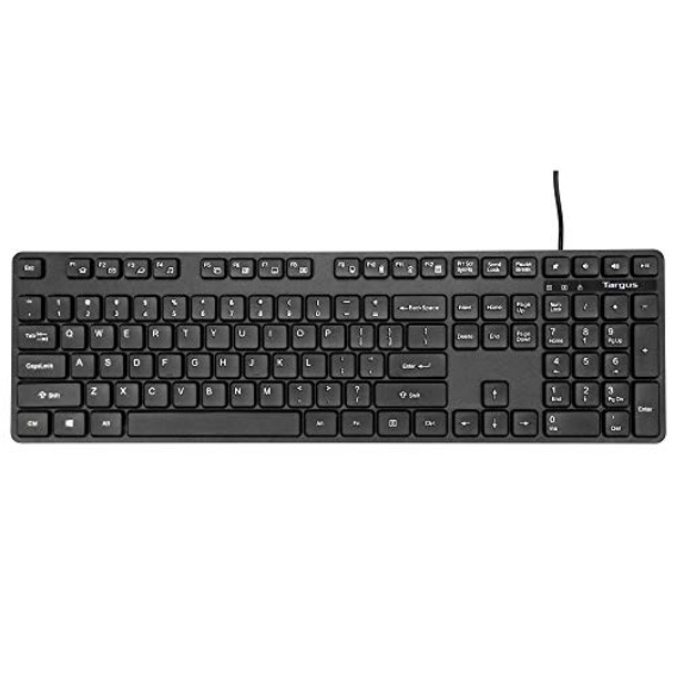 TARGUS USB STANDARD SIZE CORPORATE KEYBOARD USB PORT CONNECTOR AKB30US - BLACK