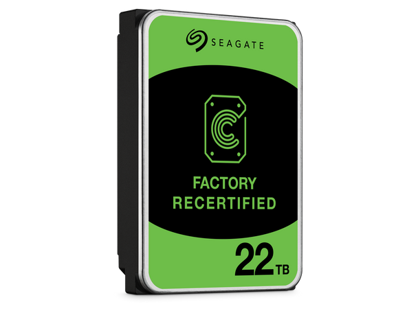 Seagate (Recertified) Exos X 22TB Internal Hard Drive HDD - 3.5 In CMR SATA Seagate (Recertified) Exos X 22TB Internal Hard Drive HDD - 3.5 In CMR SATA