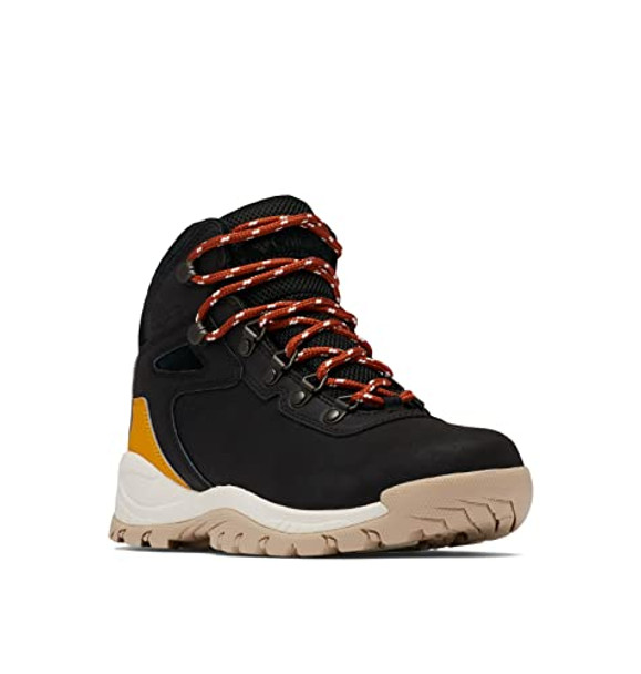 COLUMBIA WOMEN'S NEWTON RIDGE LIGHTWEIGHT WATERPROOF HIKING BOOT BLACK/GOLDEN