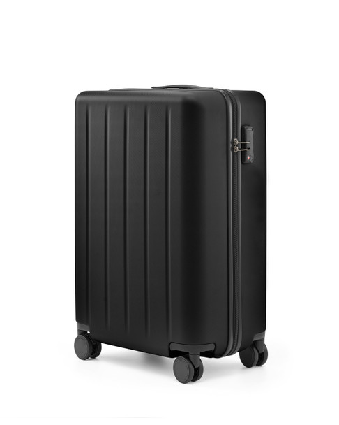 NINETYGO DANUBE COLLECTION | PLUS | HARDSIDE 20 INCH CARRY-ON LUGGAGE - BLACK