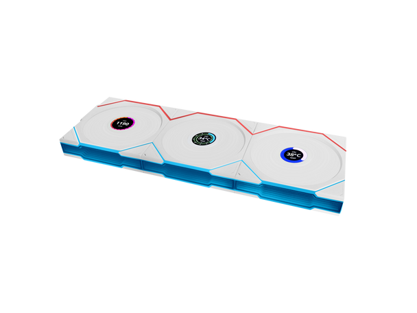 Lian Li UNI Fan REVERSE BLADE TL LCD 120 Wireless - Seamless Wireless Control