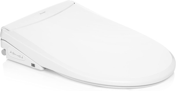 Brondell LS1800-RW Swash Electric Bidet Toilet Seat Round - White