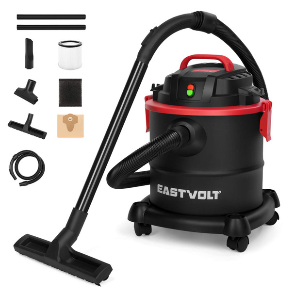 EASTVOLT WET DRY VACUUM CLEANER 5.5HP, 5 GALLON K-411F - EVWDV01